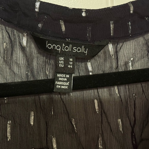 LTS Sheer, see through long sleeve blouse - Picture 3 of 3